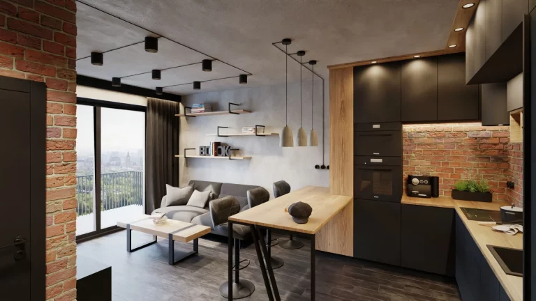 mieszkanie w stylu industrialnym